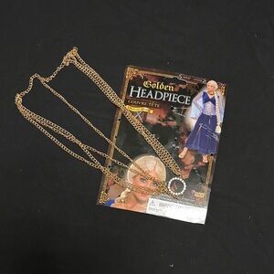 Elegant Gold Headpiece Necklace